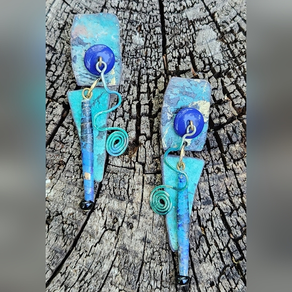 Boho Dangle Earrings - Picture 1 of 3